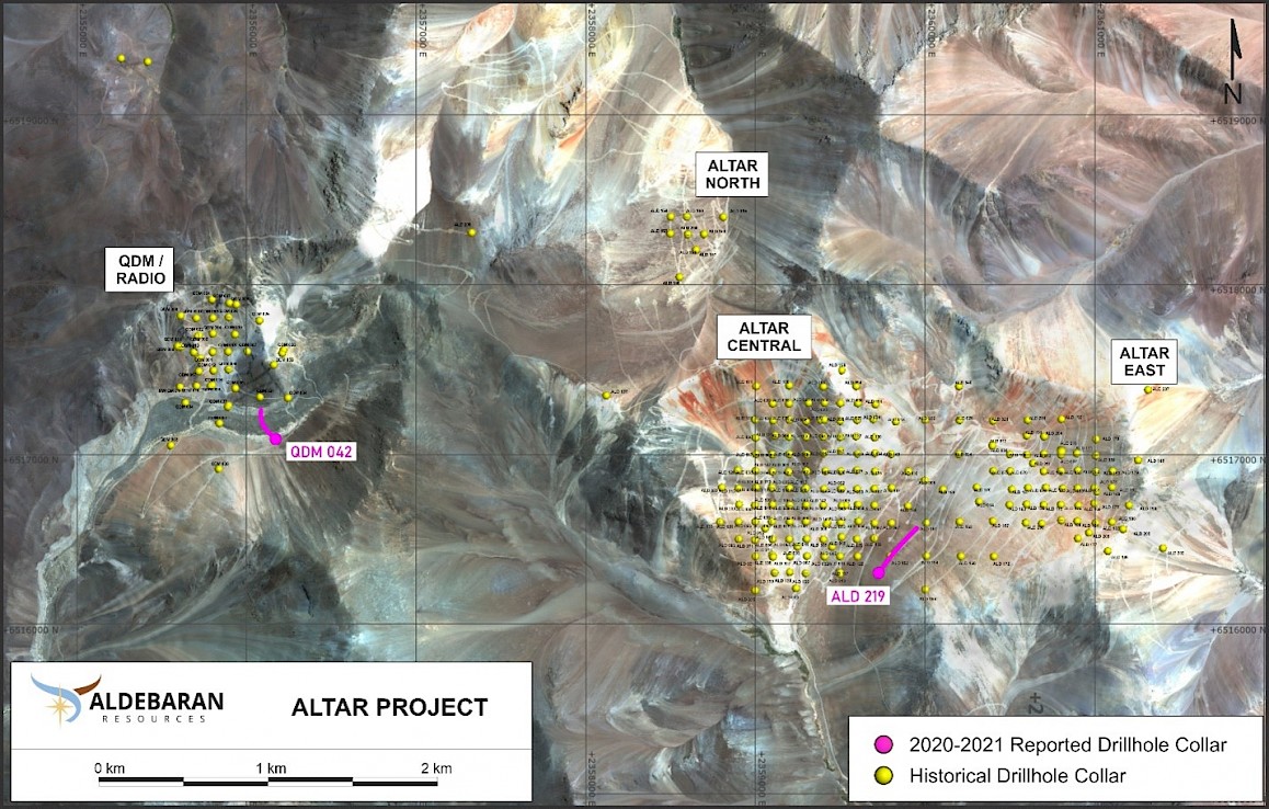 Figure 1 – Plan Map The Altar Copper-Gold Project